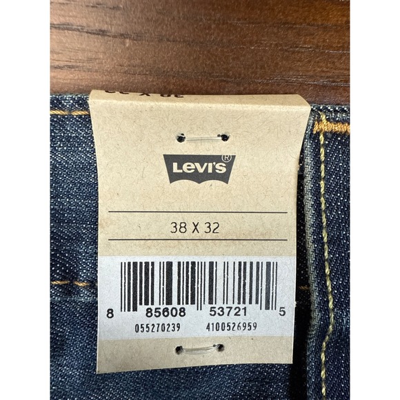 NWT Levis 527 Slim Bootcut Jeans Men 38x32 Dark Wash Denim Pants Academia School - Picture 10 of 16